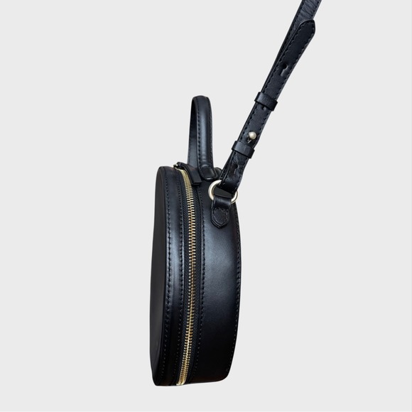 Radley London Black Round Paper Mill Road Zip Crossbody bag Corporate Goth - Picture 3 of 12